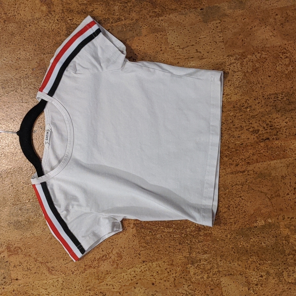 Shein cropped white tee